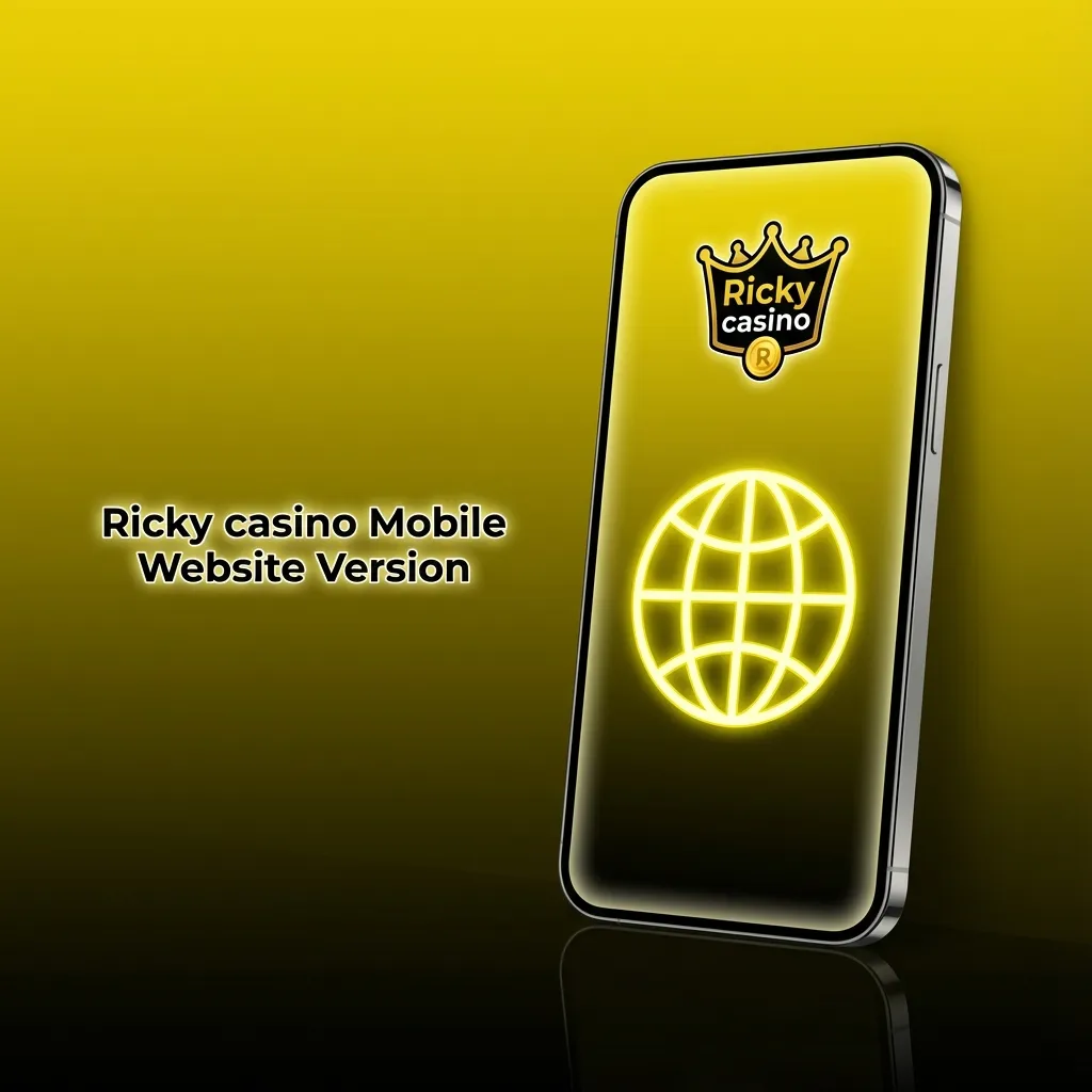 Ricky casino mobile website on a smartphone screen showing games and betting options in a responsive layout